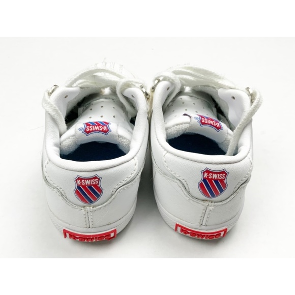 EUC K SWISS  CHILD  LEATHER SNEAKER , SIZE 8 - Picture 5 of 5